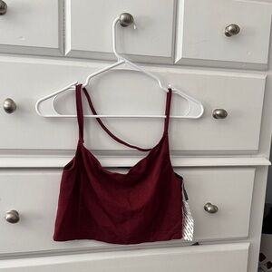 Urban Outfitters Burgundy Crop Top